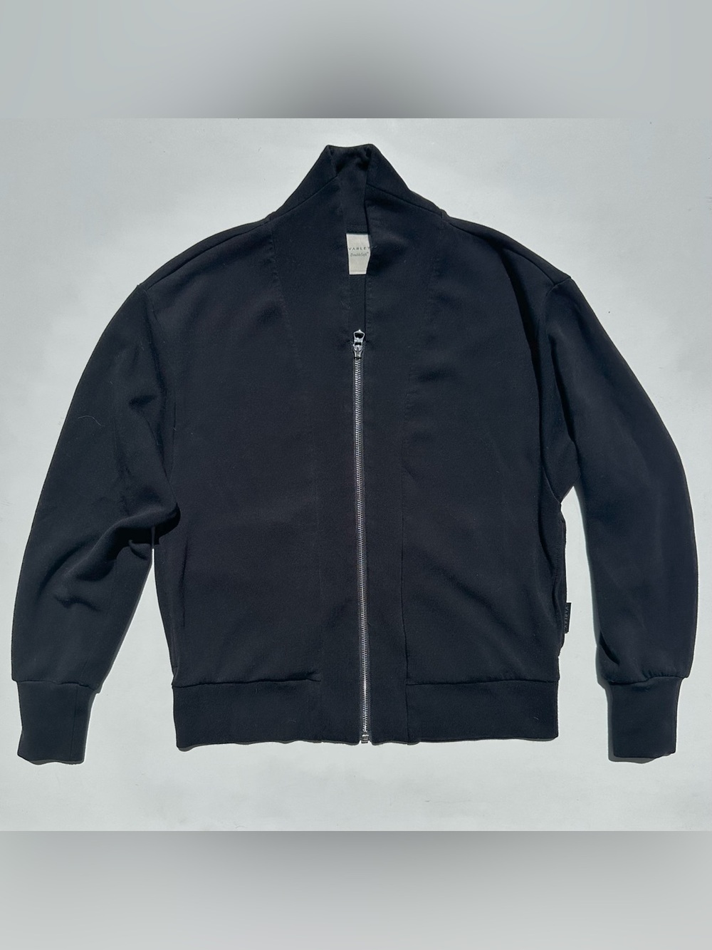Varley Pelham Zip Through Black Zip-Front Black Women's Sweatshirt Jacket, XXS - Picture 6 of 16